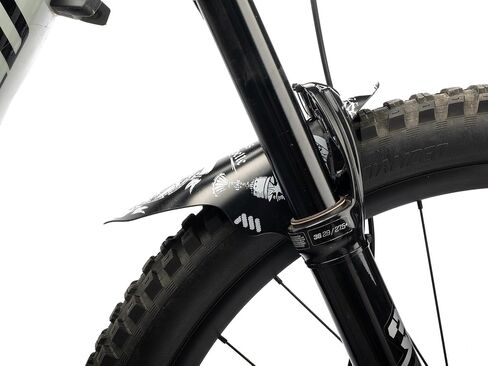 All Mountain Style Front Mudguard –Bike Mud Guard Supports Front Protection Fits Size 26’’, 27.5’’and 29’’ - Helps Protect Your Bike from Mud, Water Spray and More (Black & White) in Kuwait