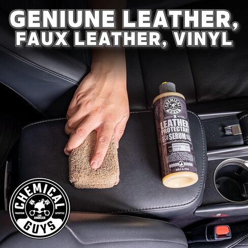 Chemical Guys Leather Cleaner, Colorless and Odorless for Car Interiors, Furniture, Boots, and More (Works on Natural, Synthetic, Pleather, Faux Leather and More), 32 fl oz - SPI_208_32 in Kuwait