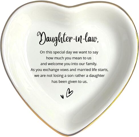 To My Daughter Ring Dish Gift, Ring Dish For Bride From Mother in law, Women Jewelry Dish, Daughter Birthday Gift, Daughter In Law Gifts, Son Trinket Tray for Men (Women) in Kuwait