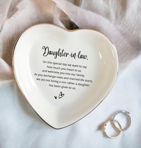 To My Daughter Ring Dish Gift, Ring Dish For Bride From Mother in law, Women Jewelry Dish, Daughter Birthday Gift, Daughter In Law Gifts, Son Trinket Tray for Men (Women) in Kuwait