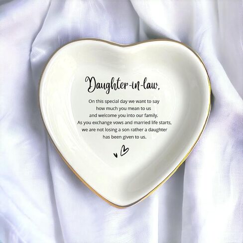 To My Daughter Ring Dish Gift, Ring Dish For Bride From Mother in law, Women Jewelry Dish, Daughter Birthday Gift, Daughter In Law Gifts, Son Trinket Tray for Men (Women) in Kuwait