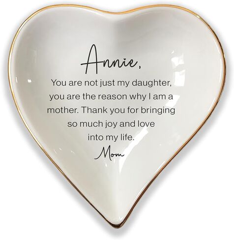 To My Daughter Ring Dish Gift, Ring Dish For Bride From Mother in law, Women Jewelry Dish, Daughter Birthday Gift, Daughter In Law Gifts, Son Trinket Tray for Men (Women) in Kuwait