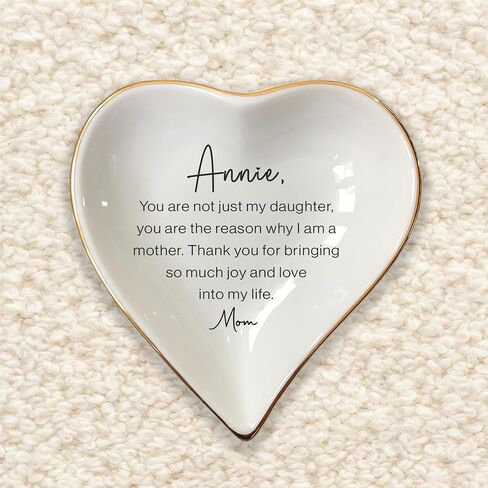 To My Daughter Ring Dish Gift, Ring Dish For Bride From Mother in law, Women Jewelry Dish, Daughter Birthday Gift, Daughter In Law Gifts, Son Trinket Tray for Men (Women) in Kuwait