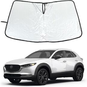 Windshield Sunshade Fit for Mazda CX-30 2020-2024, Front Window Sun Shade, Foldable Reflective Sun Visor, Screen Shield Cover UV Blocker Protector HeatShield