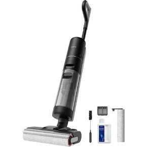 DREAME H12 PRO Wet Dry Vacuum Cleaner, Cordless Vacuum Mop All in One, Smart Floor Cleaner for Hard Floor, One-Step Edge to Edge Cleaning with Hot Air Drying