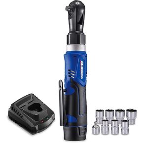 ACDelco ARW1209P G12 Series 12V Li-ion Cordless 3/8" 45 ft-lbs. Ratchet Wrench Tool Kit