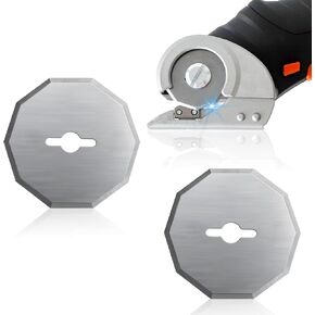 Replacement Rotary Blades Compatible with WORX WX082L 4V ZipSnip Cordless Electric Scissors, WA2300 Replacement Blades Fits RC2600K,RC2601, RC2602, WX080L, WX081L (2 Pcs)
