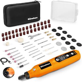 Cordless Rotary Tool, 2000 mAh Battery Pack, 5-Speed and USB-C Charging Rotary Tool Kit with 70 Accessories, Multi-Purpose 3.7V Power Rotary Tool for Sanding, Polishing, Engraving, DIY Crafts