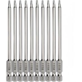 NACX SL6 Slotted Screwdriver Bits 6mm Slotted Bits, 1/4 Inch Hex Shank 2-inch Length S2 Power Tool, Magnetic, Flat Head, 10Pcs in Saudi Arabia