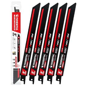 10PCS Reciprocating Saw Blade 9 Inch 14TPI M42 Teeth with 8% Cobalt Bi-Metal Blades for Metal Cutting, Auto Dismantling Saw Blades for Medium-Thick Metals