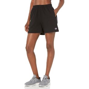 Champion, Jersey, High-Waisted Comfortable Shorts for Women, 5", Dark Khaki, Medium