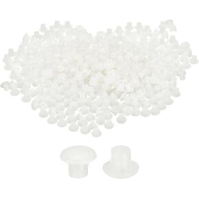 uxcell 2000Pcs Screw Hole Plugs, 5mm(3/16") Dia Plastic Round Button Plugs Snap in Locking Hole Covers Flush Type Caps for Furniture Cabinet, Black
