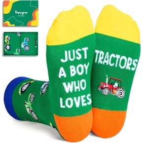 HAPPYPOP Train Gifts For Boys Kids Train Enthusiasts Lovers Collector Gifts Railroad Gifts, Funny Train Railroad Socks For Boys Kids Stocking Stuffers