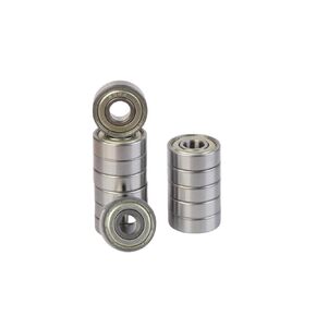 10pcs 6201-ZZ Double Rubber Sealed Bearings 12x32x10mm Pre-Lubricated Stable Performance Cost-Effective Deep Groove Ball Bearings