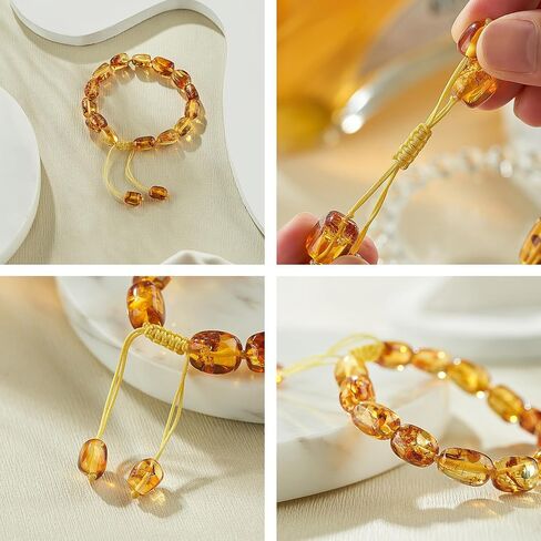 Baltic Amber raw Bracelet Gift Set -100% Certified and Authentic Premium Quality Raw Baltic Amber-True amber stone bead (7 in long, medium size clean red) in Saudi Arabia
