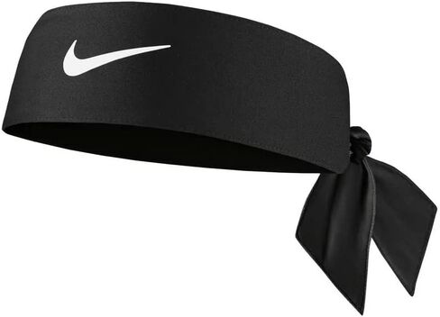 Nike Womens Dri-fit Head Tie 4.0 Black | White in Saudi Arabia