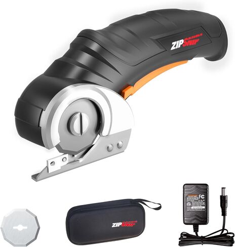 Worx ZipSnip Cordless Electric Scissors, Cardboard Cutter, Electric Box Cutter 4V, Rotary Cutter Value Pack for Cardboard, Fabric, Plastic and Packages, with Storage Box and Additional Blade, WX082L.2 in Kuwait