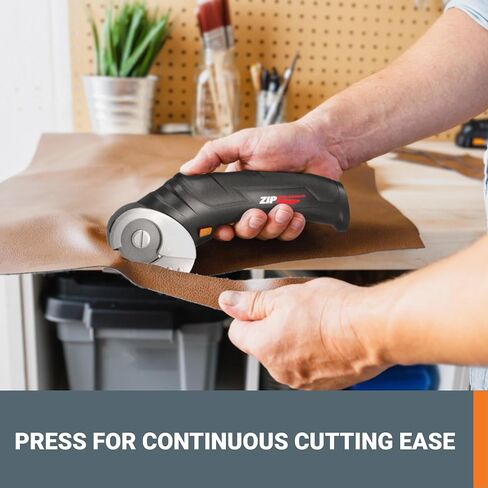Worx ZipSnip Cordless Electric Scissors, Cardboard Cutter, Electric Box Cutter 4V, Rotary Cutter Value Pack for Cardboard, Fabric, Plastic and Packages, with Storage Box and Additional Blade, WX082L.2 in Kuwait