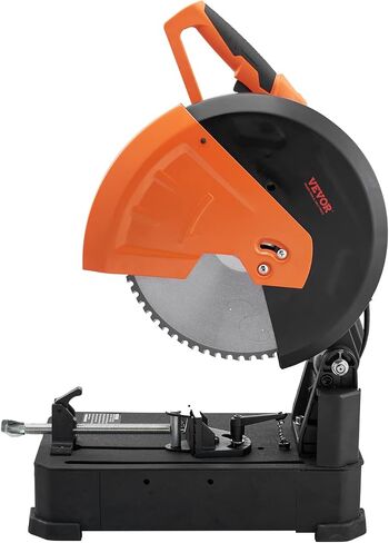 VEVOR Abrasive Chop Saw,14in / 35cm Blade Cut Off Saw,2300W 3600RPM Steel Cutting Machine,0-45Degrees Adjustable Angle Miter Saw for Cutting Metal Cutting Chop Saw for Steel Rebar Iron Aluminum Black in Saudi Arabia