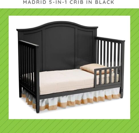 CC KITS Toddler Bed Safety Guard Rail for Delta & Serta Cribs (Walnut Espresso - 1324, #0094) in Kuwait