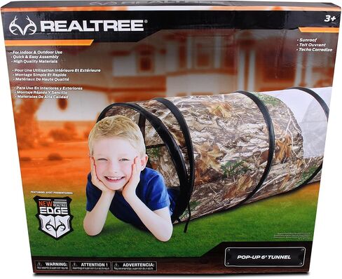 NKOK Realtree Pop Up Playhouse, Easy Set Up, Indoor, Outdoor, Premium No Fade Fabric, Realtree Edge Pattern in Saudi Arabia
