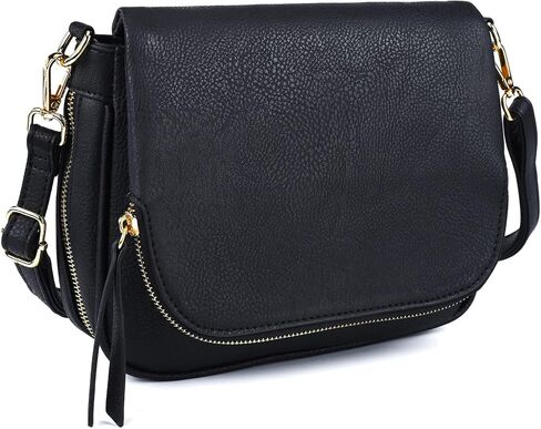 Crossbody Bags for Women Small Pu Leather Over the Shoulder Purses and Flap Cross Body Handbags with Multi Pockets in Kuwait