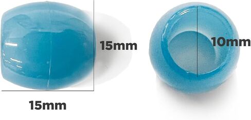 DONNA Glow in The Dark Hair Beads, Beads Jewelry Making Kit DIY Hair Braiding Jumbo Size White in Kuwait