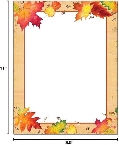 Autumnal Letterhead Laser & Inkjet Printer Paper (100 Sheets) in Saudi Arabia