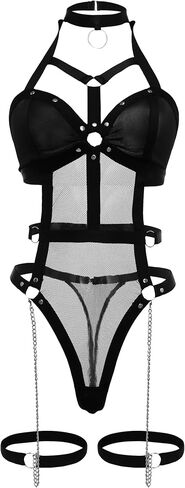 مثير تسخير عارية الذراعين شبكة محض عبودية المختنق الملابس الداخلية تيدي ارتداءها الأعلى in Kuwait