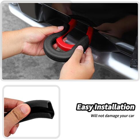 JeCar Bumper Tow Hook Protector Covers Fit for Chevrolet Silverado Trailer Hitch Cover Compatible with Chevy Silverado 1500/GMC-Sierra 2014-2024 (Red) in Saudi Arabia