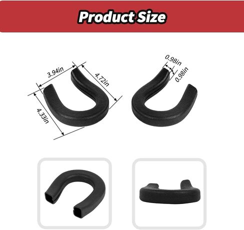 JeCar Bumper Tow Hook Protector Covers Fit for Chevrolet Silverado Trailer Hitch Cover Compatible with Chevy Silverado 1500/GMC-Sierra 2014-2024 (Red) in Saudi Arabia