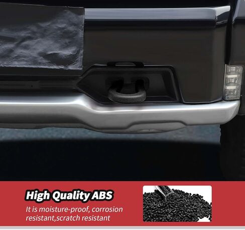 JeCar Bumper Tow Hook Protector Covers Fit for Chevrolet Silverado Trailer Hitch Cover Compatible with Chevy Silverado 1500/GMC-Sierra 2014-2024 (Red) in Saudi Arabia