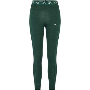 Kari Traa Klara High Waisted Base Layer Pants - 100% Merino Wool Thermal Pants, Royal, Large