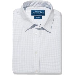 Mizzen + Main Blue Label Mens Tall Fit Button Down Dress Shirt