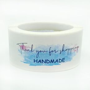 1Roll 120 Labels Thank You Sticker, 1 x 3 inch Thank You for Your Purchase Sticker,Pink Decorative Thank You Small Business Lable, Sealing Stickers for Delivery, Decoration, Gifts, Packaging