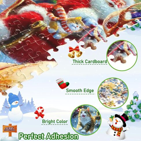 Christmas Puppies Advent Calendar 2024 Jigsaw Puzzle - 24 Boxes Packing 1008 Pieces Holiday Puzzle for Adults and Kids, Christmas Countdown Puzzles Gift Decorations 27.5inx19.7in in Saudi Arabia