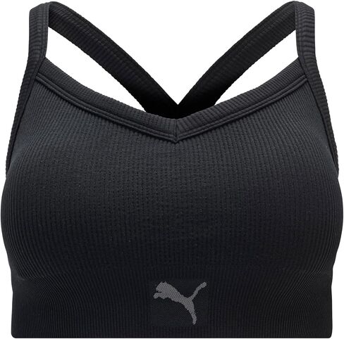 PUMA Women's Seamless Sports Bra, Bright Pink, Medium in Saudi Arabia