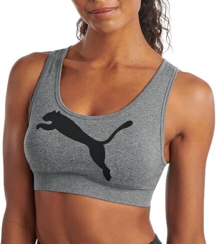 PUMA Women's Seamless Sports Bra, Bright Pink, Medium in Saudi Arabia