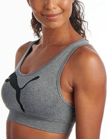 PUMA Women's Seamless Sports Bra, Bright Pink, Medium in Saudi Arabia