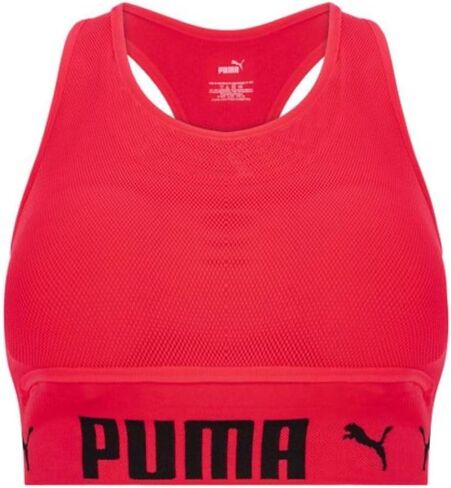 PUMA Women's Seamless Sports Bra, Bright Pink, Medium in Saudi Arabia