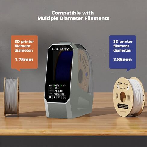 Creality Official Space Pi Filament Dryer, 360° Hot-Air Heating 3D Printer Filament Dryer Box with Fan, Upgraded Filament Dehydrator Storage Box for 1.75/2.85mm PLA PETG ABS Nylon PA TPU Material in Kuwait