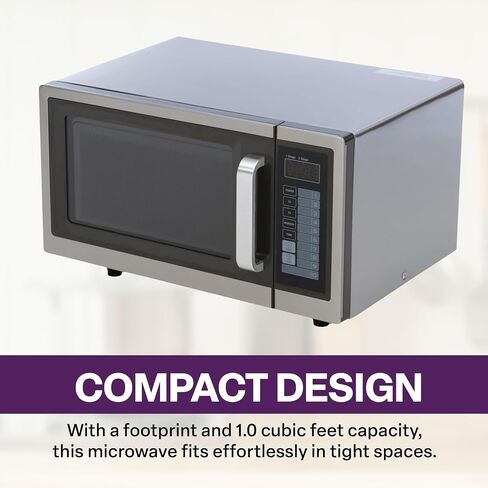 A-to-Z Supply 289-1000D Commercial Microwave with Dial Control, Silver in Kuwait