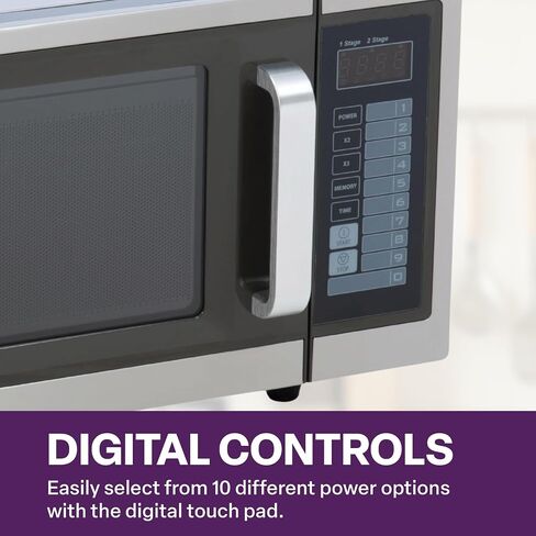 A-to-Z Supply 289-1000D Commercial Microwave with Dial Control, Silver in Kuwait