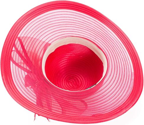 Lawliet Womens Wide Brim Floppy Satin Ribbon Church Wedding Occasion Hat A591 in Kuwait