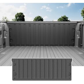 powoq 5.82FT Truck Bed Mat Compatible with 2019-2024 Chevy Silverado GMC Sierra 1500 Truck Bed Liner TPE Cargo Liner Replacement for 2019-2024 Chevy Silverado GMC Sierra Accessories(5.82FT Bed Mat)
