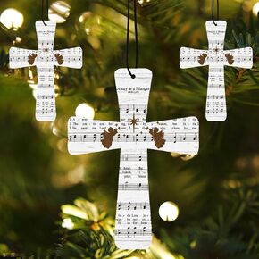 24 Pcs Cross Shape Car Air Fresheners Christian Automotive Scents Freshener Printed with God Bless You Car Rearview Mirror Pendant Provide Long Lasting Scent for Home or Car Christmas Tree Decorations