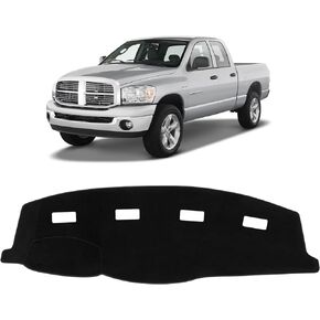 KUST Car Dashboard Cover Mat for Dodge Ram 1500 2500 3500 1998-2001 Left Hand Driving Non-Slip Dashboard Mat Interior Accessories for Ram Pickup Custom Fit Dash Mat Sunshade Windshield No Glare Black