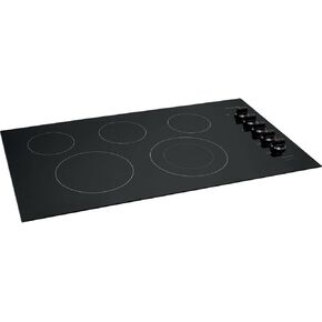 Frigidaire FGEC3648UB 36" Gallery Series Electric Cooktop with 5 Elements Ceramic Glass Cooktop Hot Surface Indicator and Express Select Controls in Black