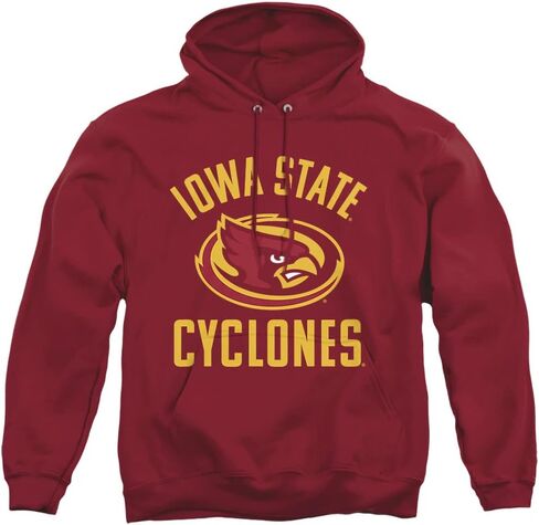 Iowa State University Official Distressed Primary Logo Unisex Adult Pull-Over Hoodie in Saudi Arabia