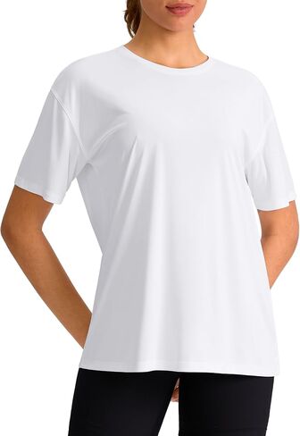 G Gradual Women's Workout Shirts Loose Fit Short Sleeve Workout Tops for Women Athletic Gym Yoga Casual Summer, Tropical Green, XX-Large in Kuwait